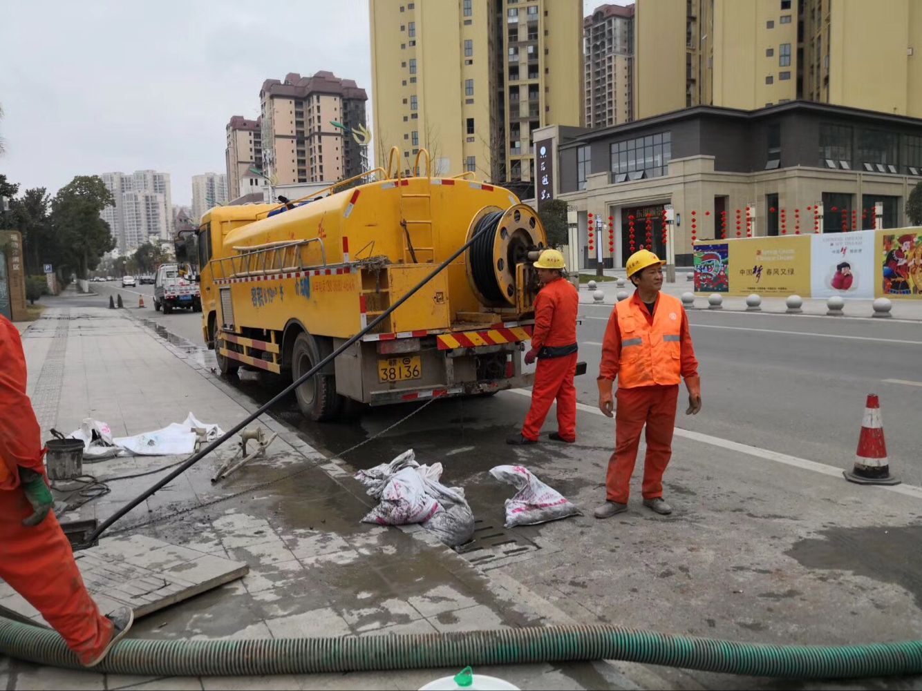 唐县排污管道清淤-管道清洗